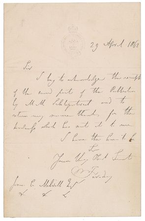 Lot #18 Michael Faraday Handwritten Letter Signed