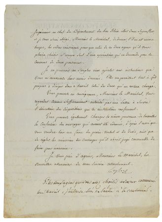 Lot #6 Pierre-Simon Laplace Signed Letter - Image 2