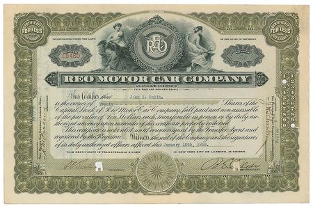 Lot #46 Ransom E. Olds Signed Document
