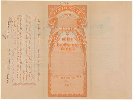Lot #403 Washington A. Roebling Signed Document - Image 2
