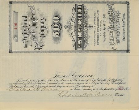 Lot #260 Charles Dow Signed Document - Image 1