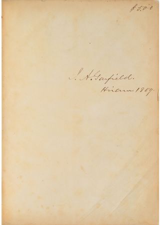 Lot #108 James A. Garfield: From Garfield's personal library, A Copious and Critical Latin-English Lexicon - Image 1