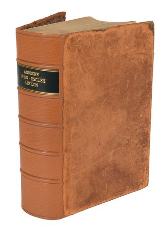 Lot #108 James A. Garfield: From Garfield's personal library, A Copious and Critical Latin-English Lexicon - Image 2