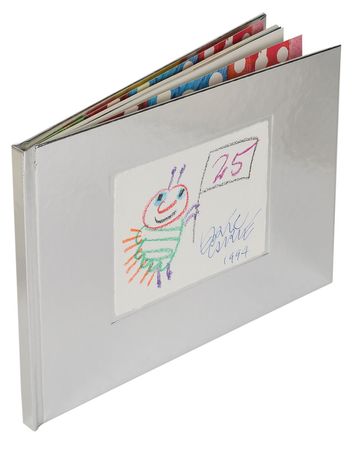 Lot #421 Eric Carle: Artist proof of The Very Hungry Caterpillar, with original sketch by Carle - Image 1
