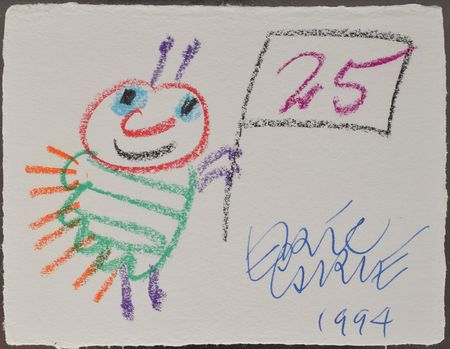 Lot #421 Eric Carle: Artist proof of The Very Hungry Caterpillar, with original sketch by Carle - Image 2