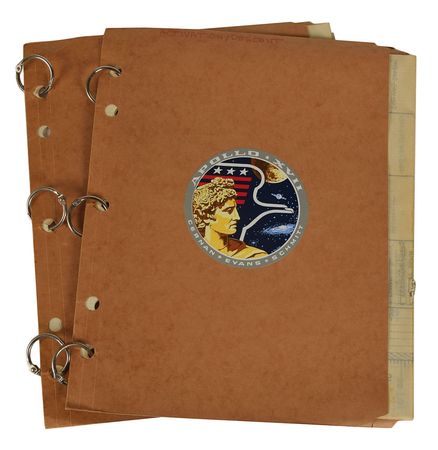 Lot #8428  Apollo 17 Mission-Used Pair of Console Checklists - Image 1