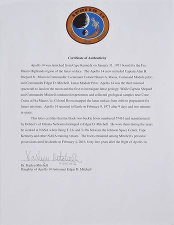 Lot #8392 Edgar Mitchell's Personally-Owned and -Worn Boots - Image 3