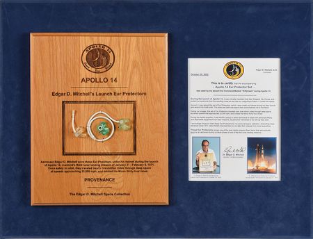 Lot #8388 Edgar Mitchell's Apollo 14 Flown Ear Protectors - Image 3