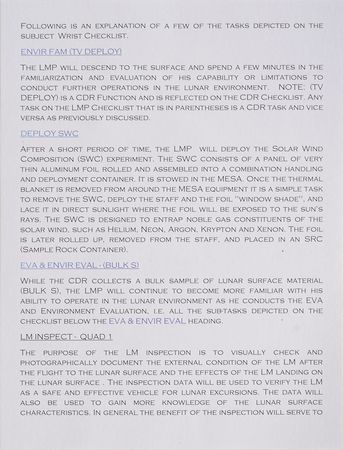 Lot #8006  Apollo 11 LMP Wrist Checklist Crew Training Prototype - Image 12