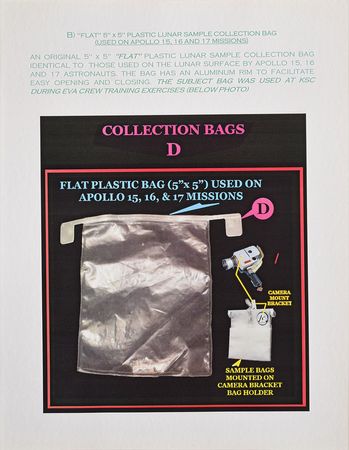 Lot #8113  Apollo Training-Used Pair of Lunar Surface Sample Collection Bags - Image 10