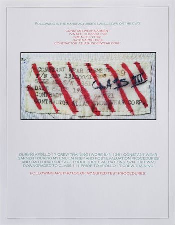 Lot #8095  Apollo 17 Training-Used Constant Wear Garment - Image 13