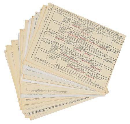Lot #8116  Apollo Astronaut Collection of Schedules - Image 1