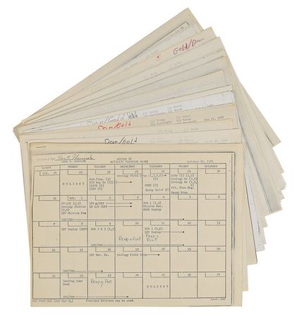 Lot #8116  Apollo Astronaut Collection of Schedules - Image 5