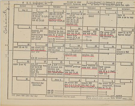 Lot #8116  Apollo Astronaut Collection of Schedules - Image 6