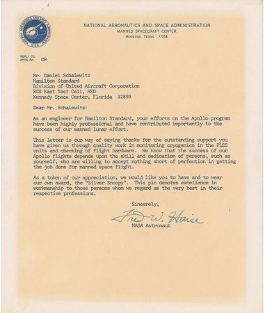 Lot #8050  Apollo 13: Lovell, Haise, and Slayton Set of (3) Signed Items - Image 3