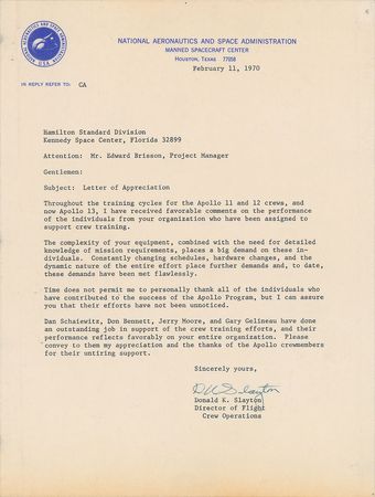 Lot #8050  Apollo 13: Lovell, Haise, and Slayton Set of (3) Signed Items - Image 4