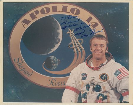 Lot #8064  Apollo 14: Alan Shepard Signed Photograph - Image 1