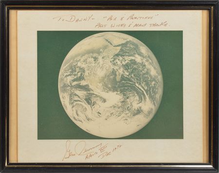 Lot #8096  Apollo 17: Gene Cernan Signed Photograph and Letter - Image 1