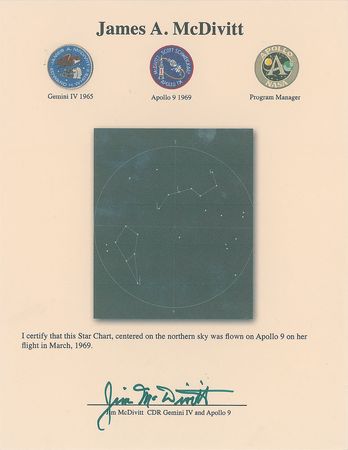 Lot #8312 Jim McDivitt's Apollo 9 Flown Star Chart - Image 3