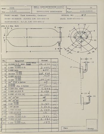 Lot #8269  Apollo Lunar Module Tank Assembly - Image 6
