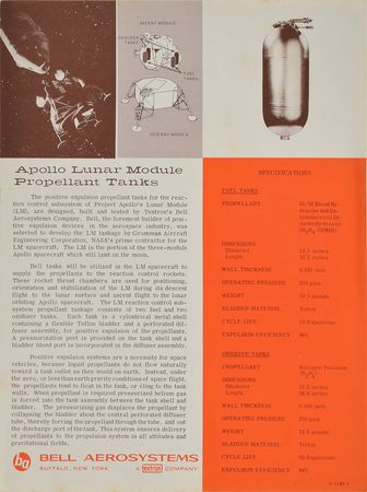 Lot #8269  Apollo Lunar Module Tank Assembly - Image 7