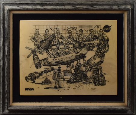 Lot #8257  NASA History of Manned Spaceflight Marble Presentation - Image 1