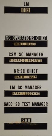 Lot #8322  Apollo 11 Launch Control Center Assignment Board - Image 4