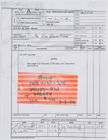 Lot #8520  STS-86 Flown FIB Blanket - Image 4