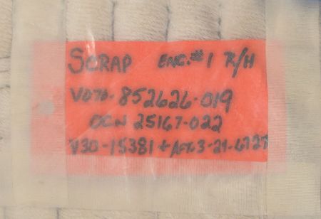 Lot #8521  STS-91 Flown Main Engine Aft Ring Blanket - Image 2