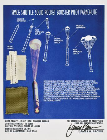 Lot #8490  Shuttle SRB Pilot Parachute - Image 4