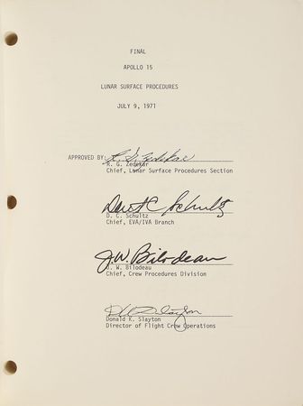 Lot #8077  Apollo 15 Final Lunar Surface Procedures Manual - Image 2