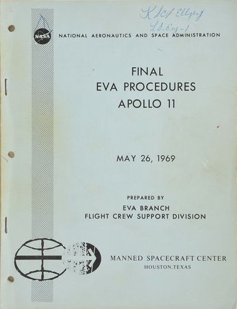 Lot #8011  Apollo 11 Final EVA Procedures Manual - Image 1