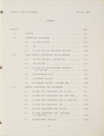 Lot #8011  Apollo 11 Final EVA Procedures Manual - Image 3