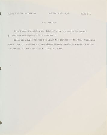 Lot #8012  Apollo 11 EVA Reference Procedures for Mission G Manual - Image 3