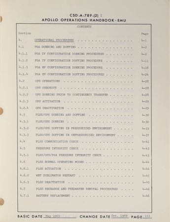 Lot #8043  Apollo 12-15 'Extravehicular Mobility Unit' Operations Handbook - Image 3