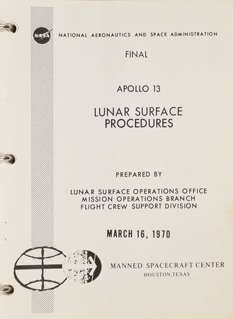 Lot #8054  Apollo 13 Lunar Surface Procedures Manual - Image 2