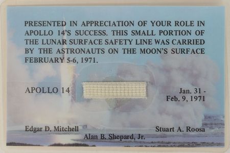 Lot #8386  Apollo 14 Lunar Surface Safety Line - Image 1