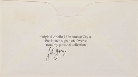 Lot #8414  Apollo 16 Crew-Signed Set of (3) Insurance Covers - Image 4