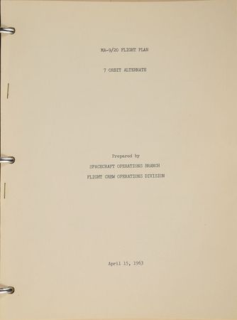 Lot #6249 MA-9: Gene Kranz's Mission-Used Project Book - Image 11