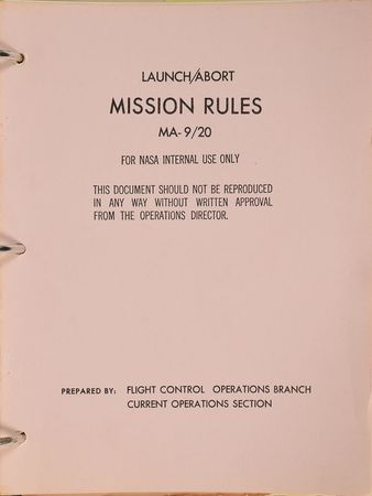Lot #6249 MA-9: Gene Kranz's Mission-Used Project Book - Image 17