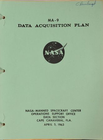 Lot #6249 MA-9: Gene Kranz's Mission-Used Project Book - Image 19