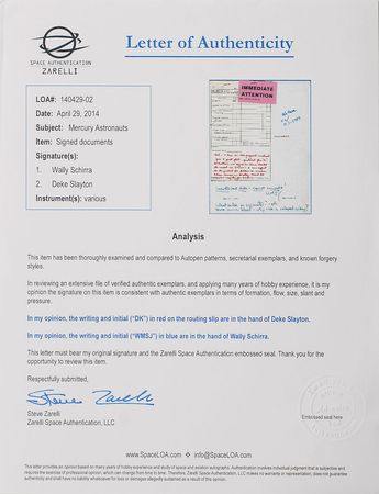 Lot #8306 Wally Schirra Document Archive - Image 4