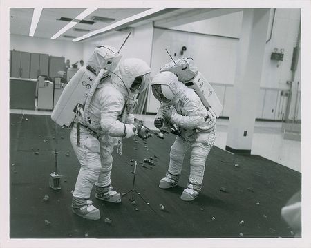 Lot #8014  Apollo 11: Armstrong and Aldrin Original Vintage NASA Photograph - Image 1
