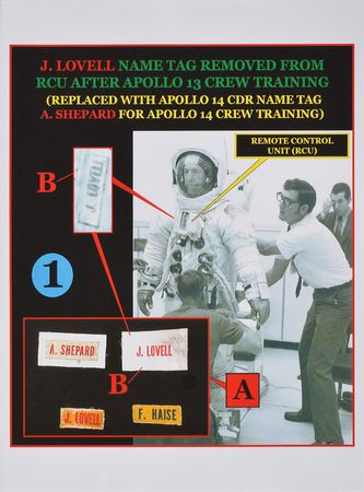 Lot #8055  Apollo 13: James Lovell Training-Worn RCU Suit Name Tag - Image 2