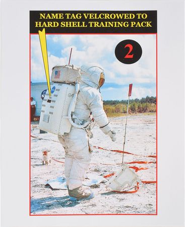 Lot #8057  Apollo 13: Fred Haise's Training-Used Cryopack Velcro Name Tag - Image 3