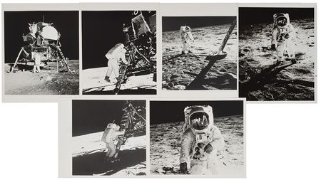 Lot #8034  Apollo 11 Set of (6) Original Vintage Photographs - Image 1