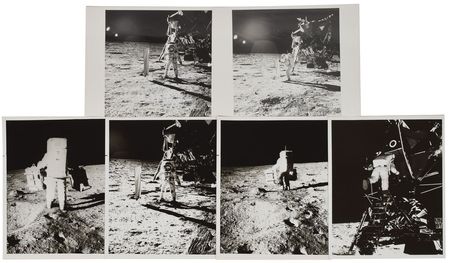 Lot #8035  Apollo 11 Set of (6) Original Vintage Photographs - Image 1