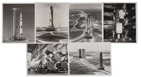 Lot #8036  Apollo 11 Saturn V Set of (6) Original Vintage Photographs - Image 1
