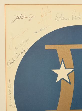 Lot #8224  Gemini Lithograph Signed By (30) Group 1, 2, and 3 Astronauts - Image 2