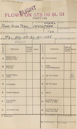 Lot #8503  Spacelab Tribology Experiment Drawers - Image 10